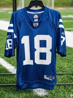 NFL Blue Colts Peyton Manning  #18 Football Jersey Size Small